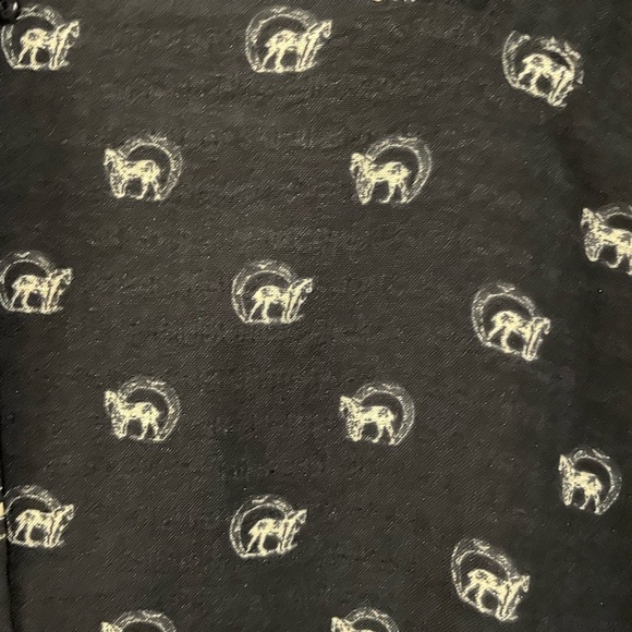 Whistles Black Long Sleeve Izzy Horseshoe Dress with horses size 6 - Picture 7 of 12